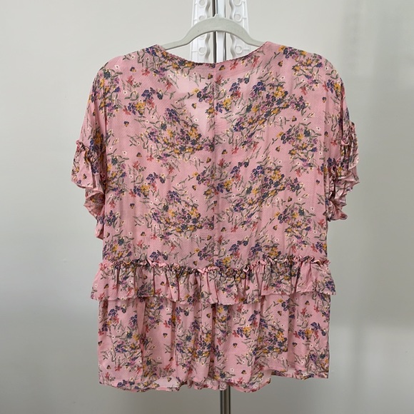 Jessica Simpson Floral Print Surplice top - Picture 2 of 8